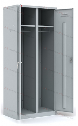 Шкаф металлический для одежды двухсекционный ШРМ-С/800 фото. Фото N2